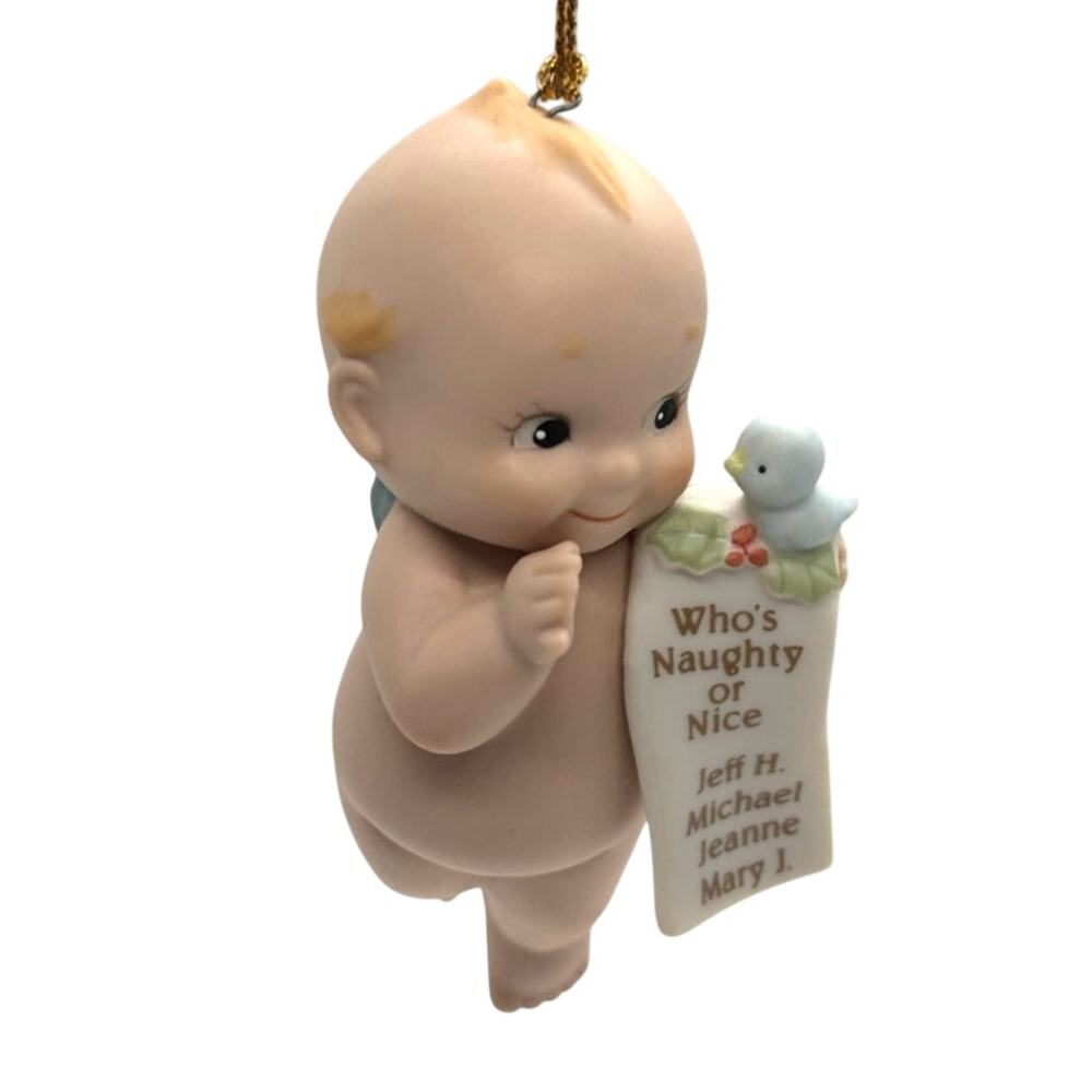 VTG 1993 Enesco/Jesco, Rose O'Neill Porcelain Kewpie Doll Ornament, w/Box